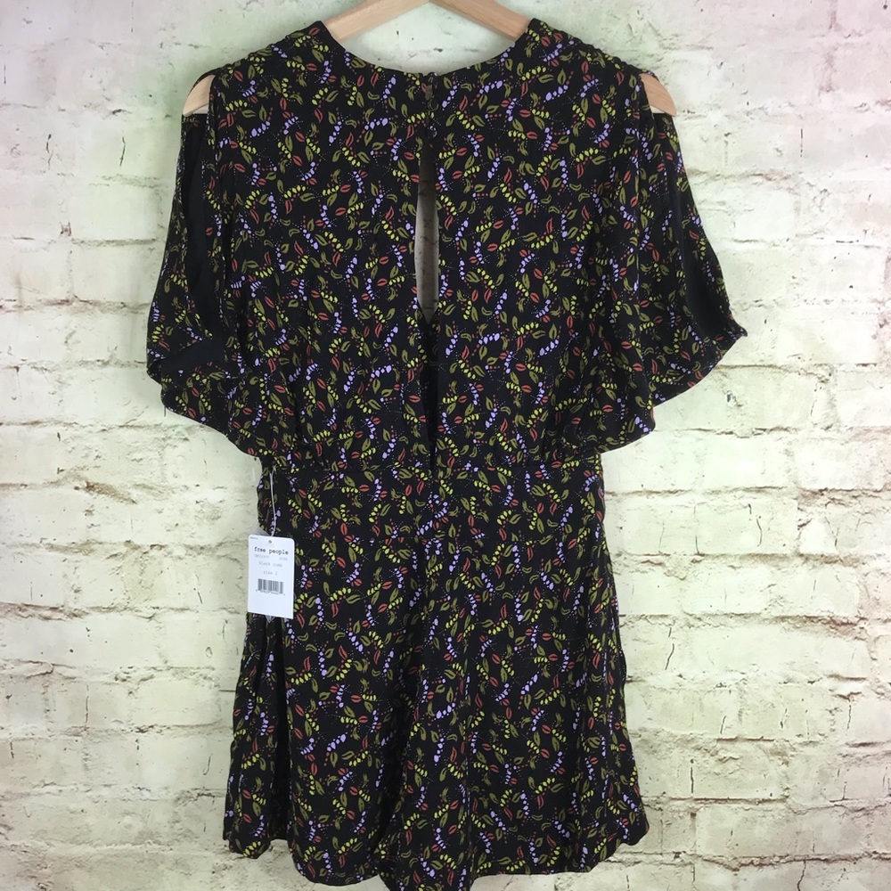 NEW Free People Romper Size 2 Women Black Comb - Picture 6 of 8
